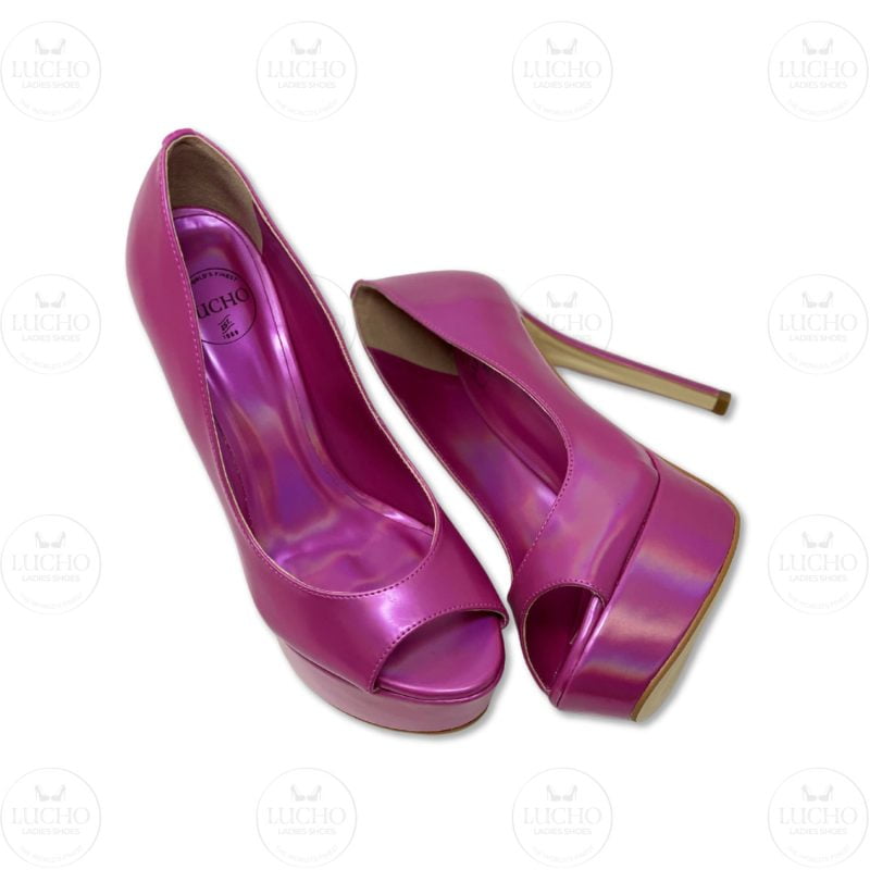 Pink Illusion Peep Toe