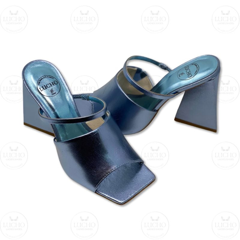 Ocean Blue Mule Open Toe