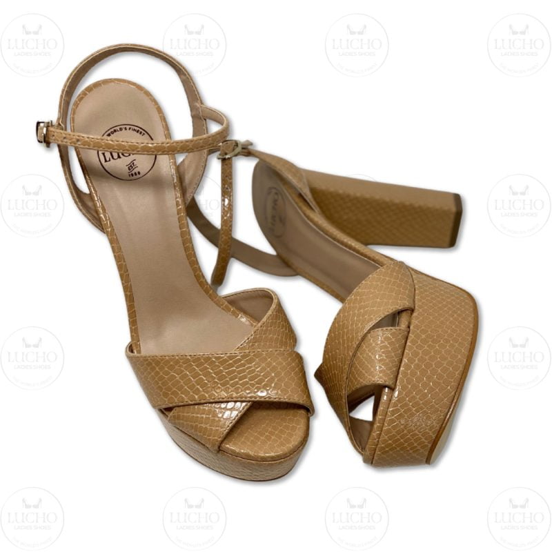 Nude Antique Peep Toe