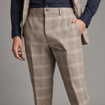 pikaso texttoimage man wearing checkered suit trouser 3 2