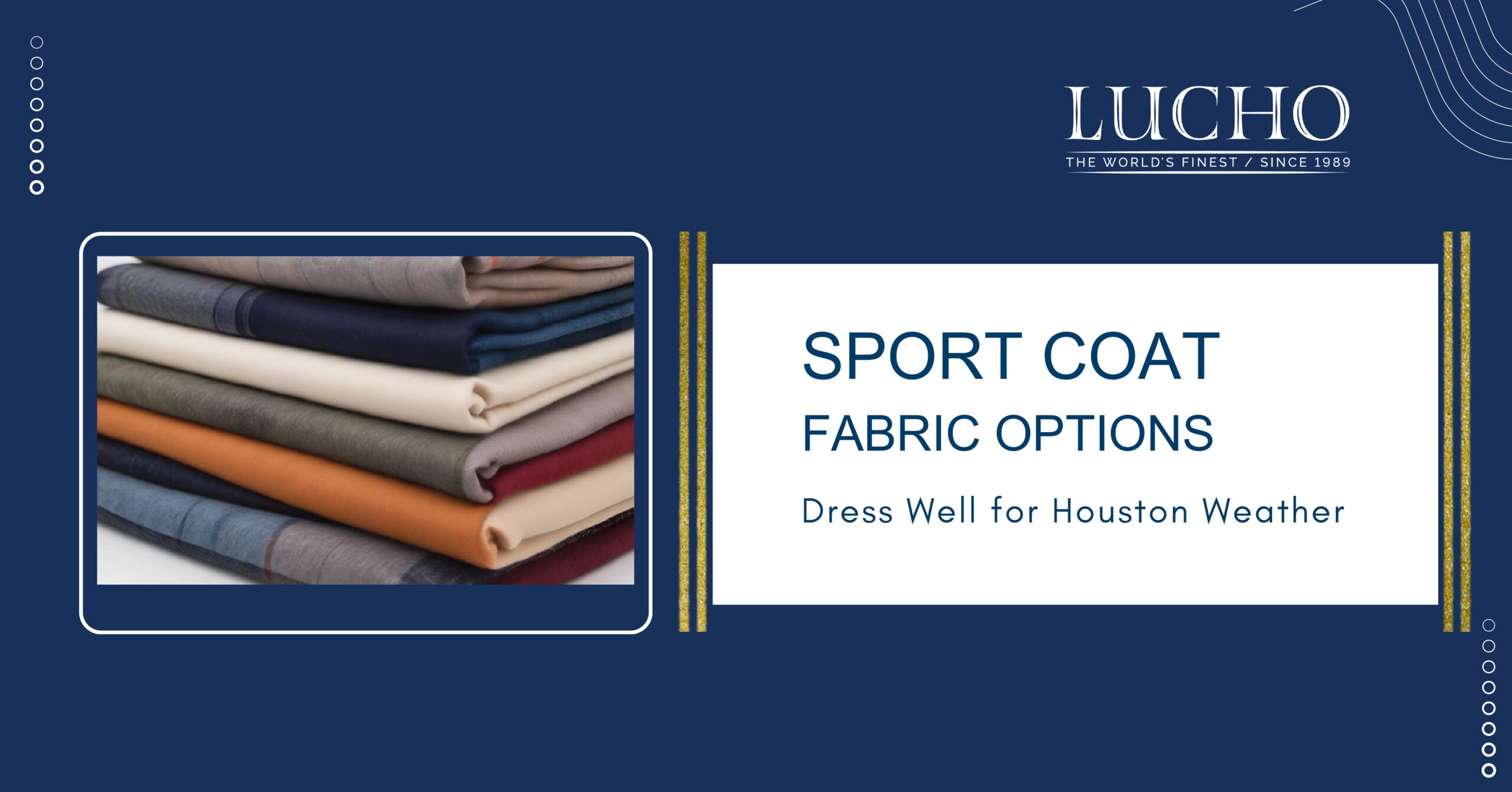 How to Choose the Perfect Sport Coat Fabric for Houston’s Climate